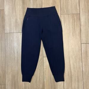 Athleta Brooklyn Jogger Pants Women Small Navy Blue Stretch Travel Athleisure